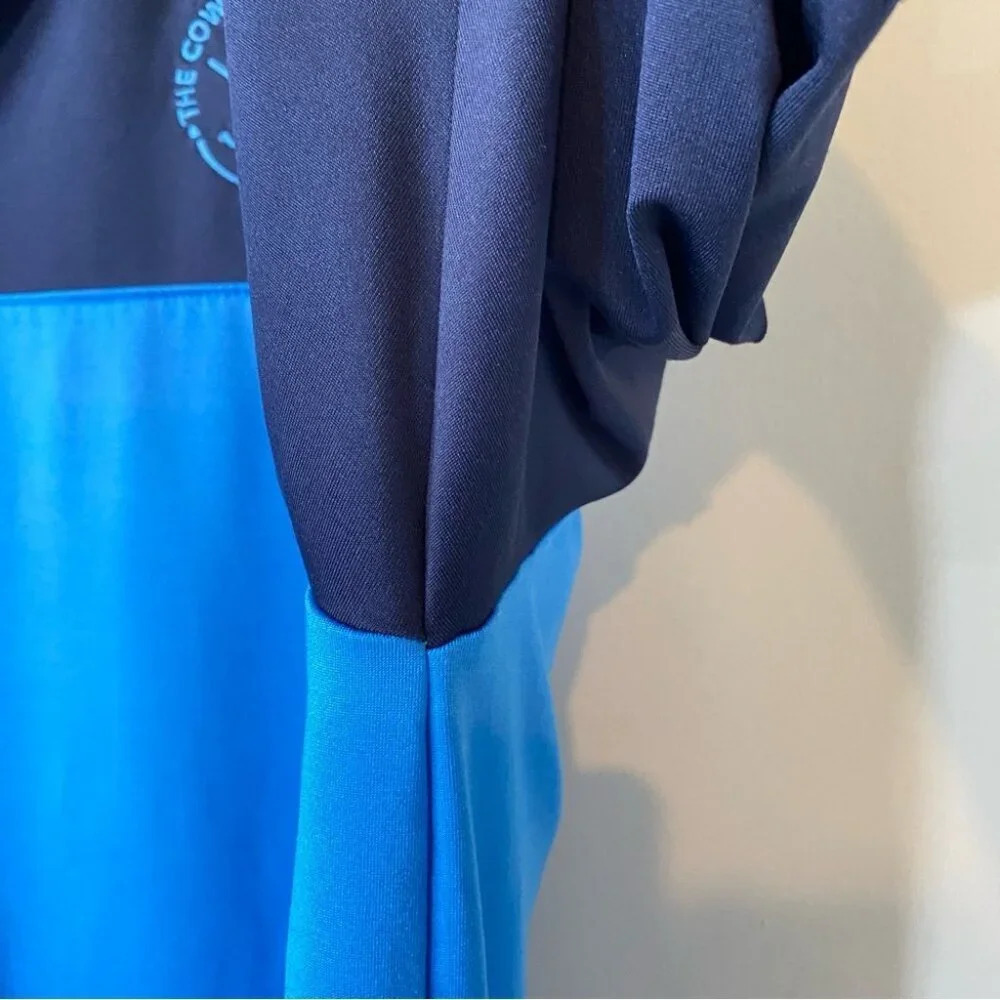 Murray Golf Men's Colorblock Polo Shirt Size L Blue Navy - Cowglen Scotland - Picture 6 of 17